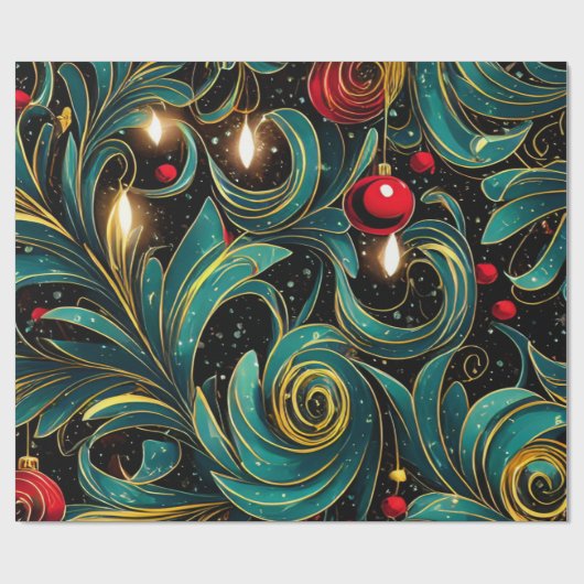 Kerstmis Cadeaupapier (Vlak)