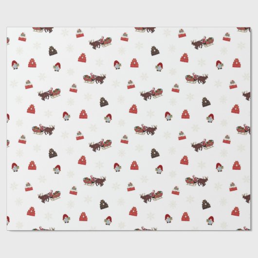 Kerstmis Cadeaupapier (Vlak)