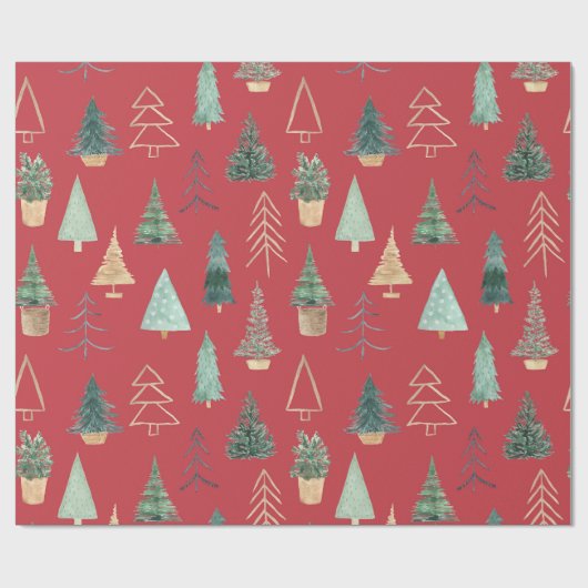 Kerstmis Cadeaupapier (Vlak)