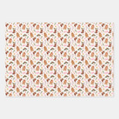 Kerstmis cadeaupapier van gemberkoek vellen (Voorkant 3)