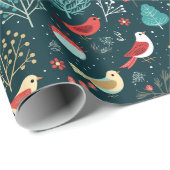 Kerstmis Cadeauverpakking met Oud Rendiermotief Cadeaupapier (Rol Hoek)