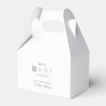 Kerstmis Café branding seizoensgebonden koffiezaak
