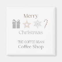 Kerstmis Café branding seizoensgebonden koffiezaak