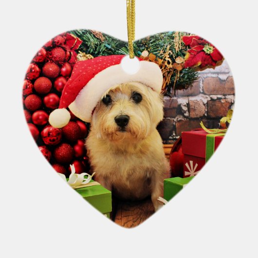 Kerstmis - Caïro Terrier - Roxy Keramisch Ornament (Voorkant)