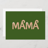 Kerstmis Cake Boom Mama Moeder Trui Grappige Famil Feestdagenkaart (Voorkant / Achterkant)