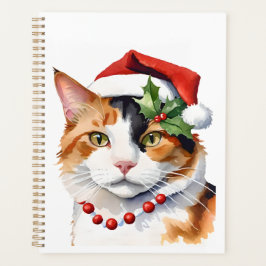 Kerstmis Calico kat Planner
