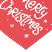 Kerstmis Calligrafie Sneeuwvlok Script Korte Tafelloper (Hoek)