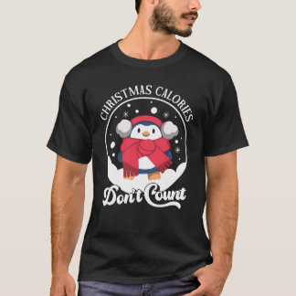 Kerstmis calorieën tellen niet mee | Schattigee pi T-shirt