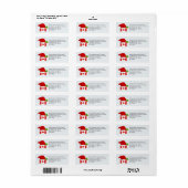 Kerstmis CANADA Patriottic Flag Return Address Etiket (Full Sheet)