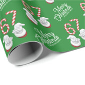 Kerstmis Candy Cane 6-7 Meme Patroon Cadeaupapier (Rol Hoek)