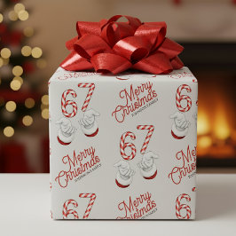 Kerstmis Candy Cane 6-7 Meme Patroon Cadeaupapier