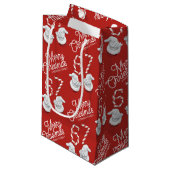 Kerstmis Candy Cane 6-7 Meme Patroon Klein Cadeauzakje (Voorkant Gekanteld)