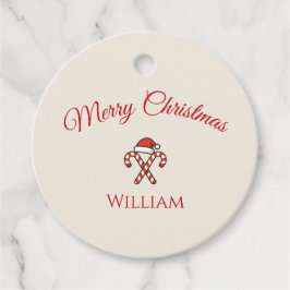 Kerstmis Candy Cane Favor Tags Bedankjes Labels
