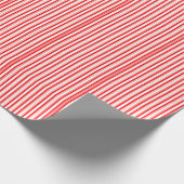 Kerstmis Candy Strepen Cadeaupapier (Hoek)
