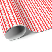 Kerstmis Candy Strepen Cadeaupapier (Rol Hoek)