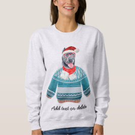 Kerstmis Cane Corso Lelijke Kersthond Moeder Trui