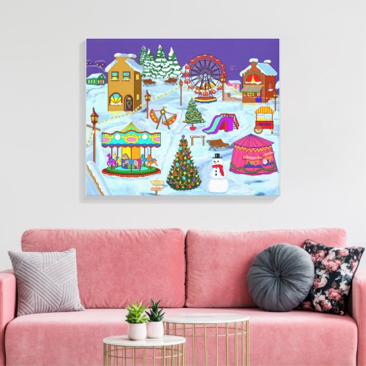 Kerstmis Canvas Afdruk (Insitu (Woonkamer))