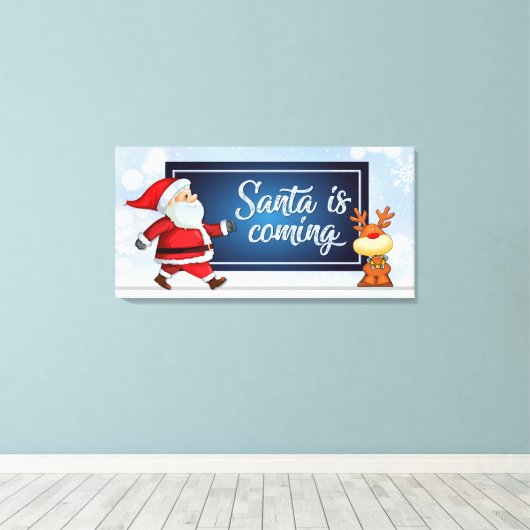 Kerstmis Canvas Afdruk (Insitu (Houten vloer))