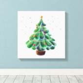 Kerstmis Canvas Afdruk (Insitu (Houten vloer))