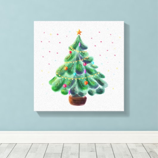 Kerstmis Canvas Afdruk (Insitu (Houten vloer))