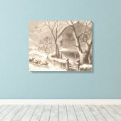 kerstmis canvas afdruk (Insitu (Houten vloer))