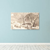 kerstmis canvas afdruk (Insitu (Houten vloer))