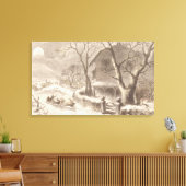 kerstmis canvas afdruk (Insitu (Woonkamer))