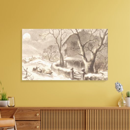kerstmis canvas afdruk (Insitu (Woonkamer))