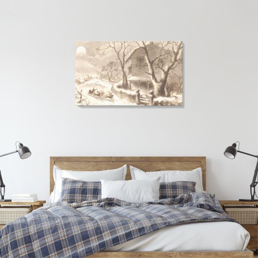 kerstmis canvas afdruk (Insitu (Slaapkamer))