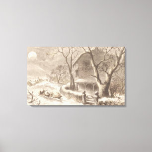 kerstmis canvas afdruk