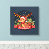 Kerstmis Canvas Afdruk (Insitu (Houten vloer))
