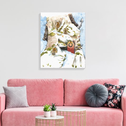 Kerstmis Canvas Afdruk (Insitu (Woonkamer))