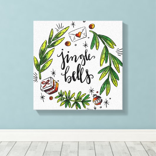 Kerstmis Canvas Afdruk (Insitu (Houten vloer))