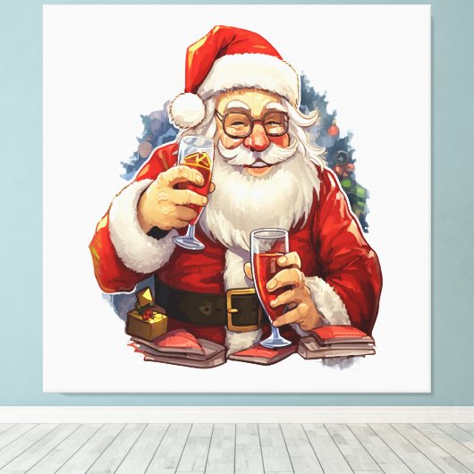 Kerstmis Canvas Afdruk (Insitu (Houten vloer))