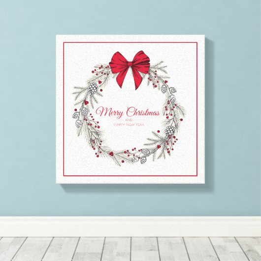 Kerstmis Canvas Afdruk (Insitu (Houten vloer))