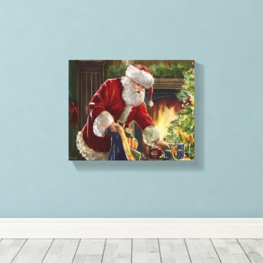 Kerstmis Canvas Afdruk (Insitu (Houten vloer))