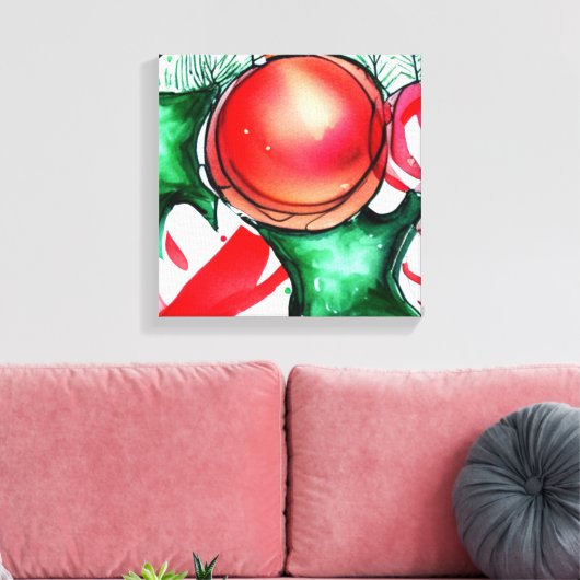 Kerstmis Canvas Afdruk (Insitu (Woonkamer))