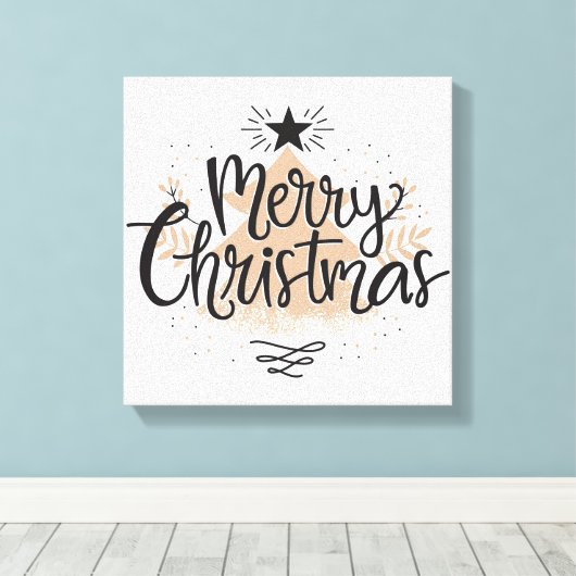Kerstmis Canvas Afdruk (Insitu (Houten vloer))