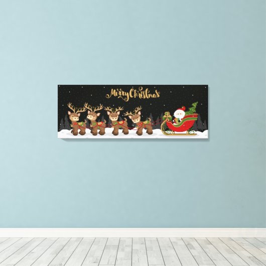 Kerstmis Canvas Afdruk (Insitu (Houten vloer))