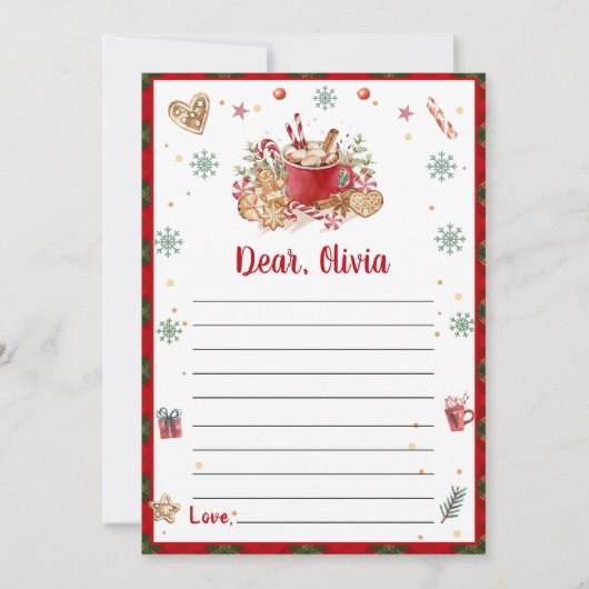 Kerstmis Capsule Note Capsule Note Bericht Kaart (Voorkant)