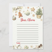 Kerstmis Capsule Note Capsule Note Bericht Kaart (Voorkant)