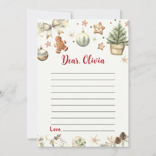 Kerstmis Capsule Note Capsule Note Bericht Kaart (Voorkant)