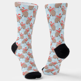 Kerstmis Capybara Funny Holiday Animal Socks Sokken