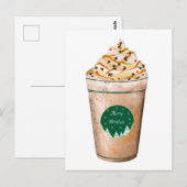 Kerstmis Caramel Gedruppelde Latte Briefkaart (Voorkant / Achterkant)