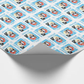 Kerstmis Cardigan Welsh Corgi Cadeaupapier (Hoek)