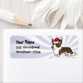 Kerstmis Cardigan Welsh Corgi Etiket (Insitu)