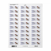 Kerstmis Cardigan Welsh Corgi Etiket (Full Sheet)