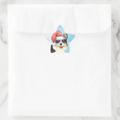 Kerstmis Cardigan Welsh Corgi Ster Sticker (Tas)