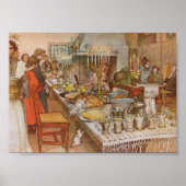 Kerstmis Carl Larsson 1904 Poster (Voorkant)