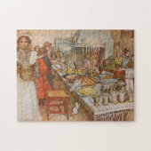 Kerstmis Carl Larsson Legpuzzel (Horizontaal)